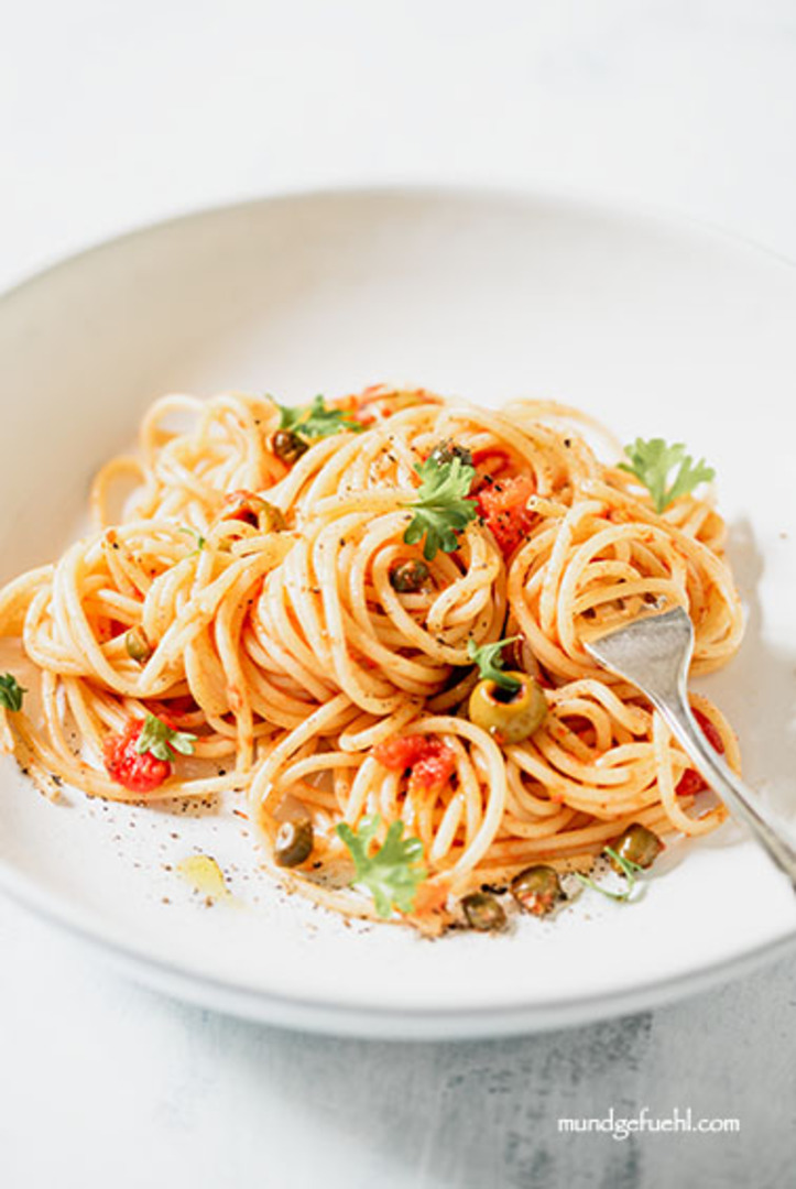 Titelbild zu Schnelle Spaghetti alla Puttanesca
